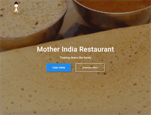 Tablet Screenshot of motherindiarestaurant.com